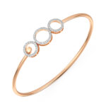 Eclipse Trio Diamond Oval Bangle Bracelet