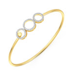 Eclipse Trio Diamond Oval Bangle Bracelet