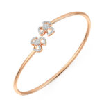 Daisy Delight Diamond oval Bangle bracelet