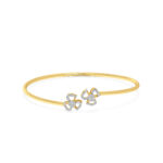Daisy Delight Diamond oval Bangle bracelet