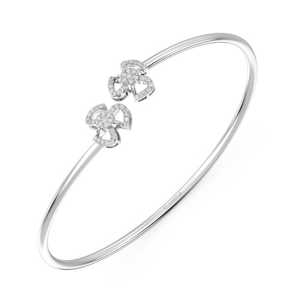 Daisy Delight Diamond oval Bangle bracelet