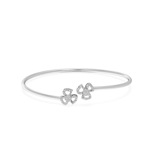 Daisy Delight Diamond oval Bangle bracelet