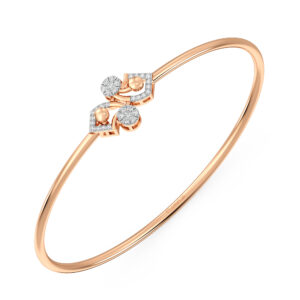 Twilight Spark Diamond Oval Bangle Bracelet