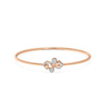 Twilight Spark Diamond Oval Bangle Bracelet