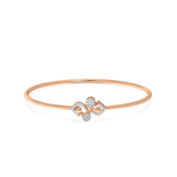Twilight Spark Diamond Oval Bangle Bracelet