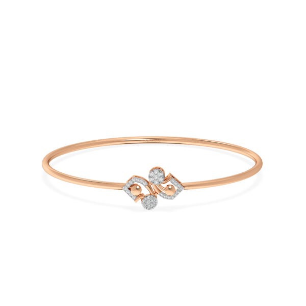 Twilight Spark Diamond Oval Bangle Bracelet