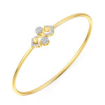 Twilight Spark Diamond Oval Bangle Bracelet