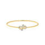 Twilight Spark Diamond Oval Bangle Bracelet