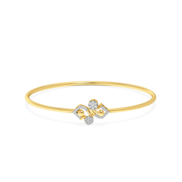 Twilight Spark Diamond Oval Bangle Bracelet