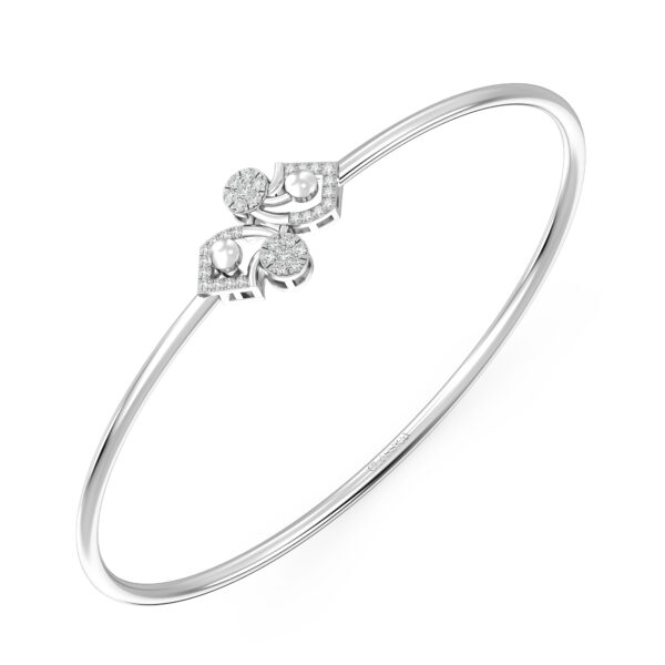 Twilight Spark Diamond Oval Bangle Bracelet