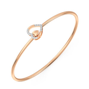 Timeless Love Openable Heart Bangle Bracelet