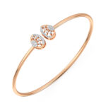 Sunburst Oval Diamond Bangle Bracelet