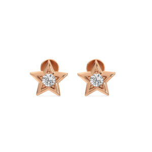 Star Minimal Diamond Studs Earrings