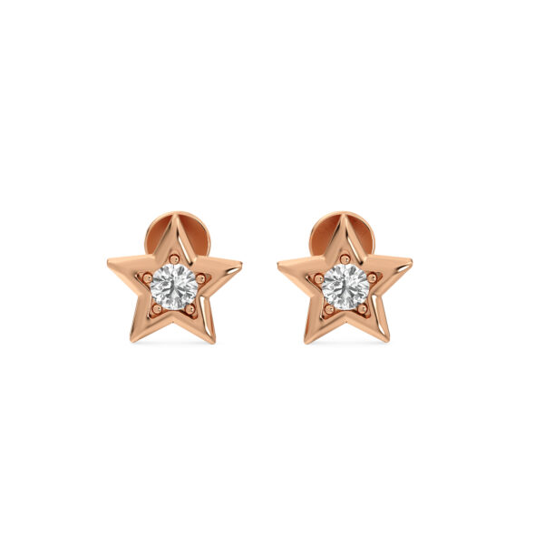 Star Minimal Diamond Studs Earrings