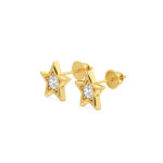 Star Minimal Diamond Studs Earrings