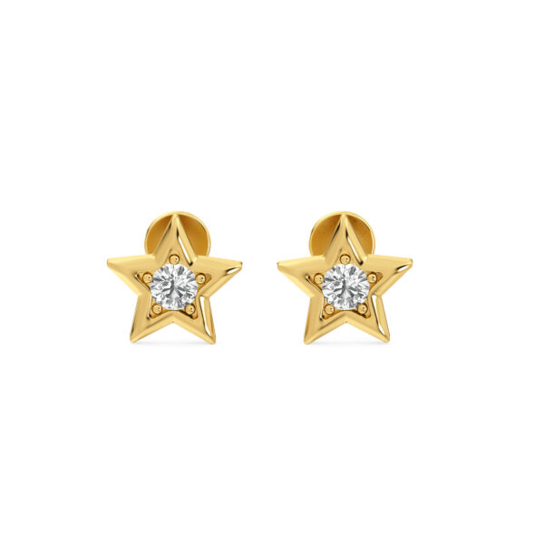 Star Minimal Diamond Studs Earrings