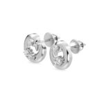 Parrot Curve Diamonds Earrings In Rose Gold