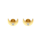 Discover parrot moon diamond studs Earrings