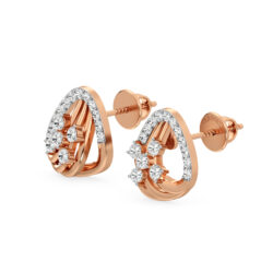 Shop Stunning Floral Stud Diamond Earrings