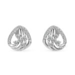 Shop Stunning Floral Stud Diamond Earrings