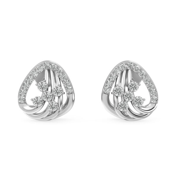 Shop Stunning Floral Stud Diamond Earrings