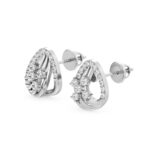 Shop Stunning Floral Stud Diamond Earrings