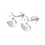 Minimal Duck Diamond Studs Earrings