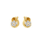 Snail Trail Diamond Studs Earrings
