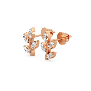 Nature - Inspired Diamond studs Earrings