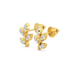 Nature - Inspired Diamond studs Earrings