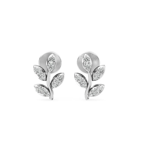 Nature - Inspired Diamond studs Earrings