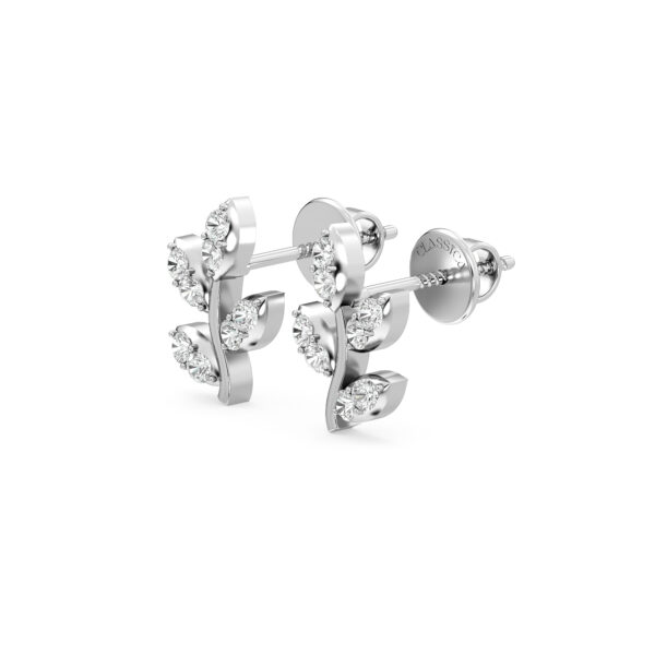 Nature - Inspired Diamond studs Earrings