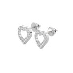 Eternal Heart Outline Diamond Studs Earring