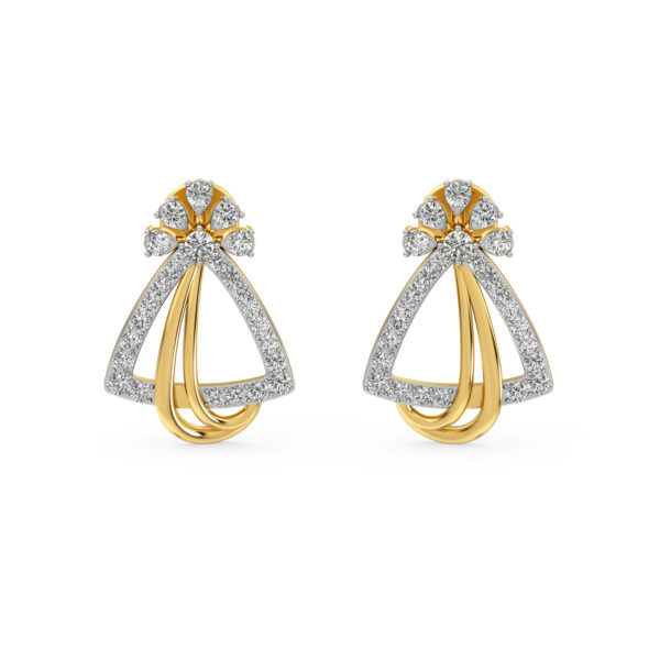 Celestial Grace Diamond Drop Earrings