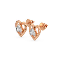 Inverted Heart Diamond Earrings