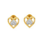 Inverted Heart Diamond Earrings