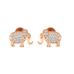 Mini Elephant Diamonds Studs Earrings