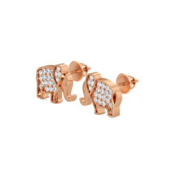 Mini Elephant Diamonds Studs Earrings