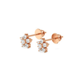 Timeless Elegance To Your Look With These Stunning Floral Diamond Stud Earring