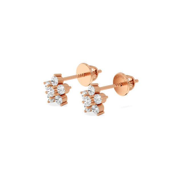 Timeless Elegance To Your Look With These Stunning Floral Diamond Stud Earring
