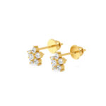 Timeless Elegance To Your Look With These Stunning Floral Diamond Stud Earring