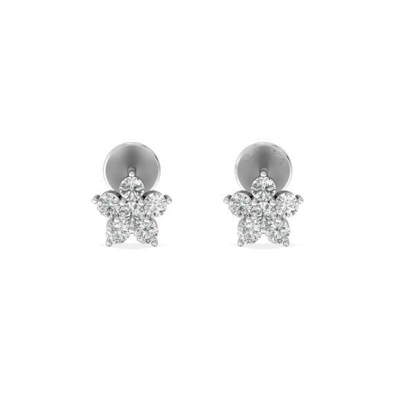 Timeless Elegance To Your Look With These Stunning Floral Diamond Stud Earring