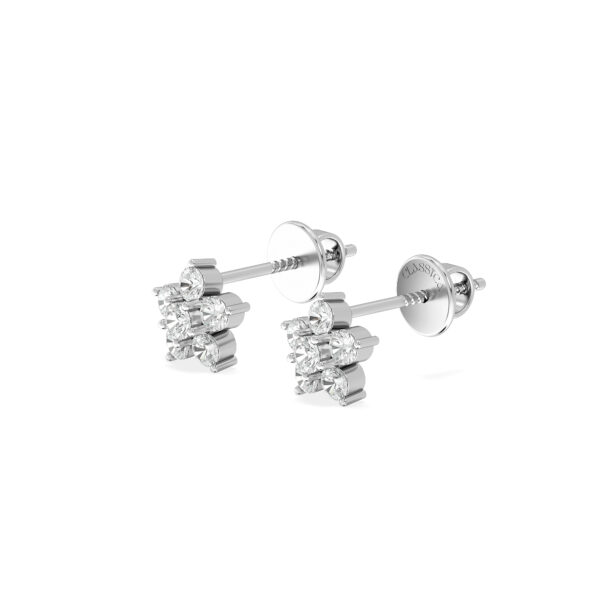 Timeless Elegance To Your Look With These Stunning Floral Diamond Stud Earring