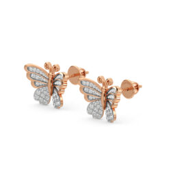 Butterflys Desire Diamond Stud Earrings