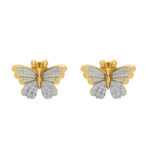 Butterflys Desire Diamond Stud Earrings