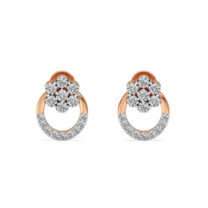 Orchid Aura Diamond Tops Earrings