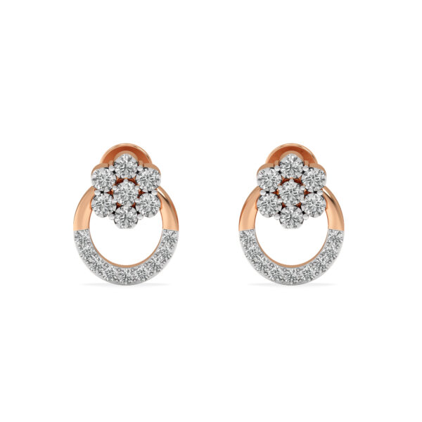 Orchid Aura Diamond Tops Earrings