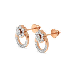 Orchid Aura Diamond Tops Earrings