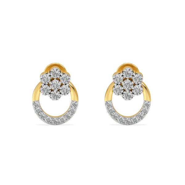 Orchid Aura Diamond Tops Earrings