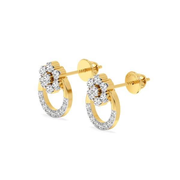 Orchid Aura Diamond Tops Earrings